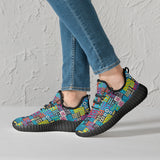 African Symbols  Sneakers - White/Black - $59.99