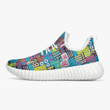 African Symbols  Sneakers - White/Black - $59.99