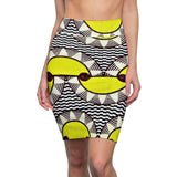 Desert Heat African Midi Skirt