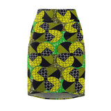 Afro-Pacman Midi Skirt