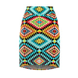 African Kaleidescope  Midi Skirt
