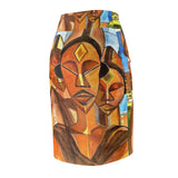Divine Thoughts African Midi Skirt