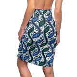 Floral Notes African Midi  Skirt