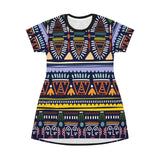African Dance T-Shirt Dress - $42.99
