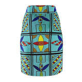 Balance African Midi Skirt