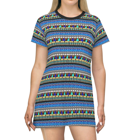 African Seascape  T-Shirt Dress - $42.99