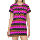 Pink African Preistess  T-Shirt Dress - $42.99
