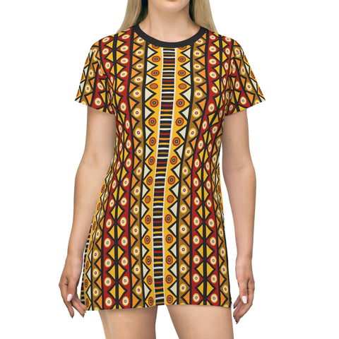 African Equator T-Shirt Dress - $42.99