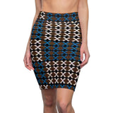 Cinnamon Run African Midi Skirt