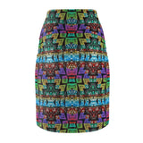 Graffitti Art African MIDI Skirt - $29.99