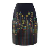 Midnight Garden African Midi Skirt - $29.99