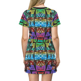 African Graffitti T-Shirt Dress - $42.99