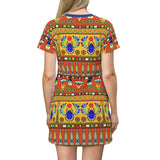 Egyptian Scarab African T-Shirt Dress - $42.99
