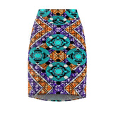 Convergence African Midi Skirt