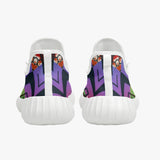 African Graffitti Art  Sneakers - White/Black - $59.99