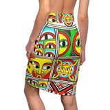 House of Suspicion African Midi Skirt