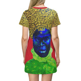 Golden Afro African T-Shirt Dress - $42.99