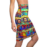 African Angle  Midi Skirt