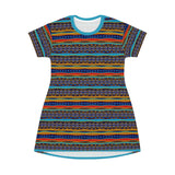 African Sunset T-Shirt Dress - $42.99