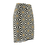 Leafless Blossom Midi Skirt
