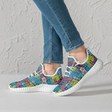 African Symbols  Sneakers - White/Black - $59.99