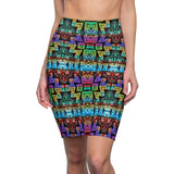 Graffitti Art African MIDI Skirt - $29.99