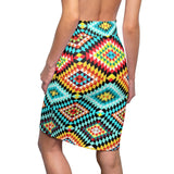 African Kaleidescope  Midi Skirt