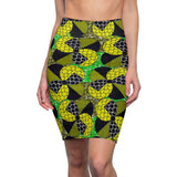 Afro-Pacman Midi Skirt
