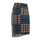 Cinnamon Run African Midi Skirt