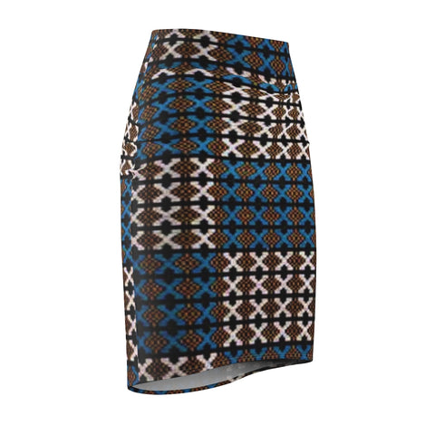 Cinnamon Run African Midi Skirt