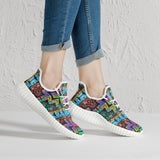 181. Mesh Knit Sneakers - White/Black