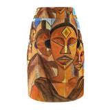 Divine Thoughts African Midi Skirt