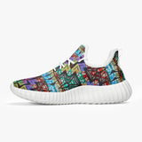 181. Mesh Knit Sneakers - White/Black