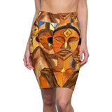 Divine Thoughts African Midi Skirt
