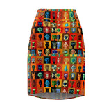 African Idols Midi  Skirt