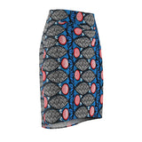 Sardine Blues Women's African Pencil Skirt