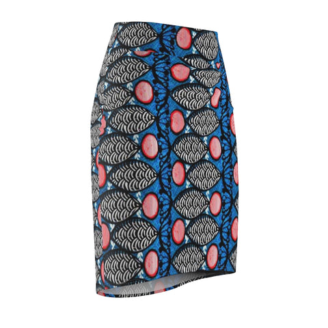 Sardine Blues Women's African Pencil Skirt
