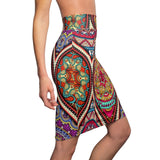 Ornament Retro Midi Skirt