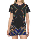 All Over Print T-Shirt Dress