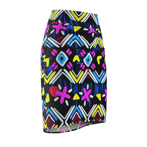Village Festival African Midi Skirt