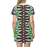 All Over Print T-Shirt Dress