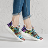African Graffitti Art  Sneakers - White/Black - $59.99