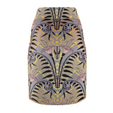 Clay Elegance African  Midi Skirt