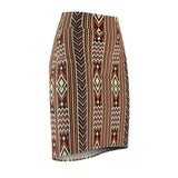 Mbele "forward' African Midi Skirt