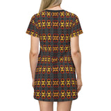 Zulu African Print  T-Shirt Dress - $42.99