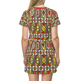 Stained Glass African T-Shirt Dress - $42.99