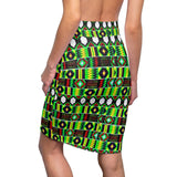 Lush African Print Midi Skirt