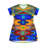 African Building Blocks T-Shirt Dress - $42.99