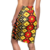 Lava Flower  African Midi Skirt