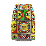 House of Suspicion African Midi Skirt